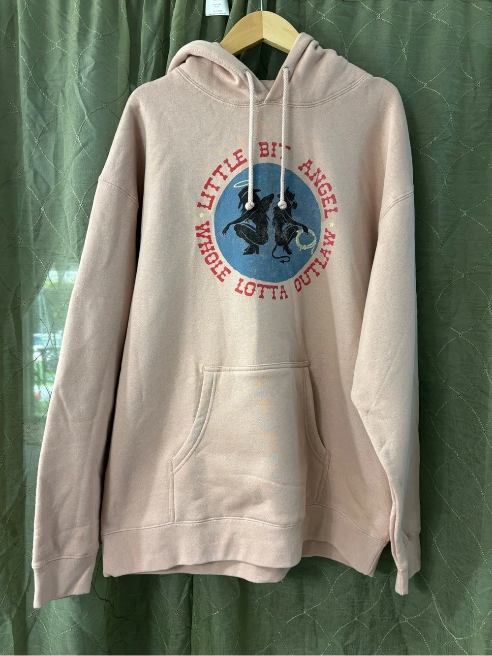 Morgan Wallen Pink 'Little Bit Angel' Hoodie XL